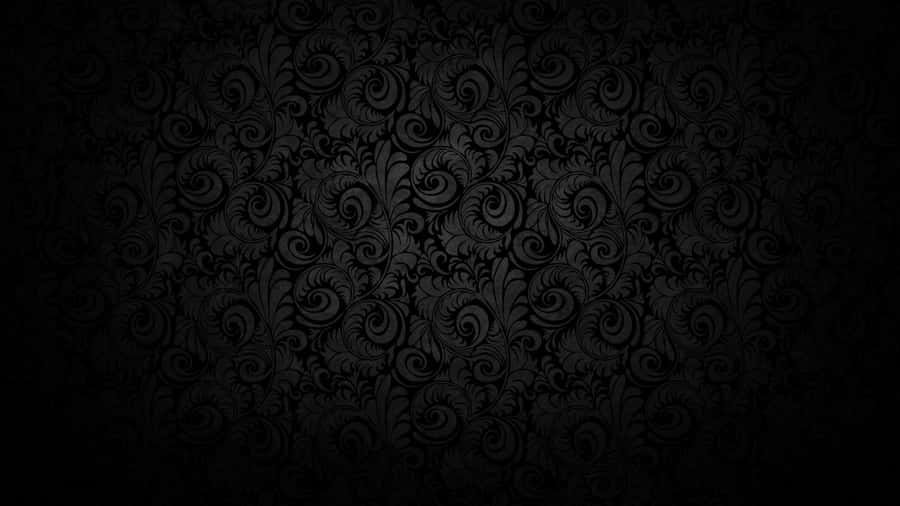 Black Wallpaper With Swirls And Swirls Wallpaper