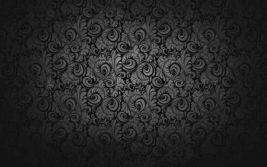 Black Wallpaper With Swirls And Swirls Wallpaper