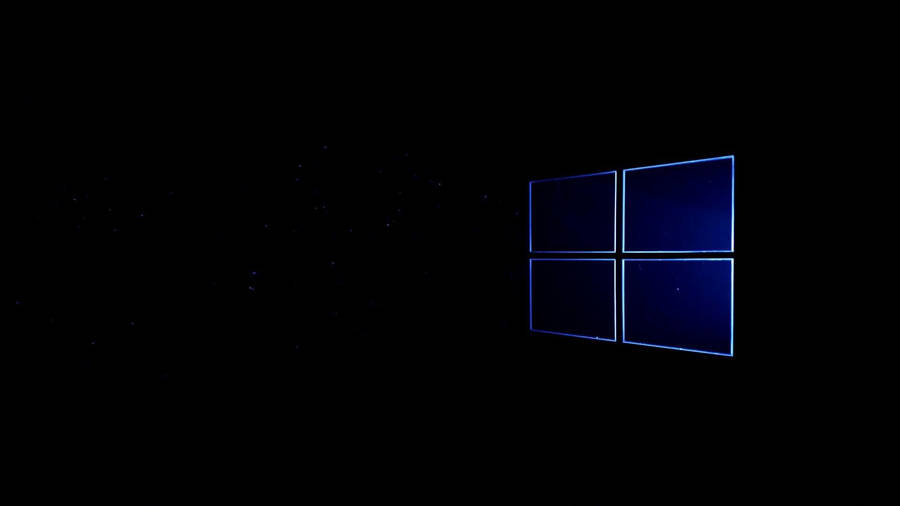 Black Windows 10 Hd Subtle Outline Wallpaper