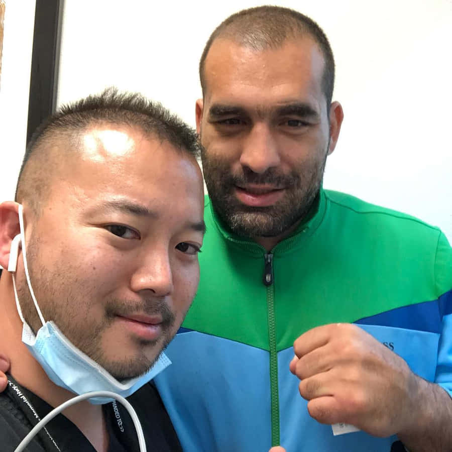 Blagoy Ivanov Posing With Fan Wallpaper