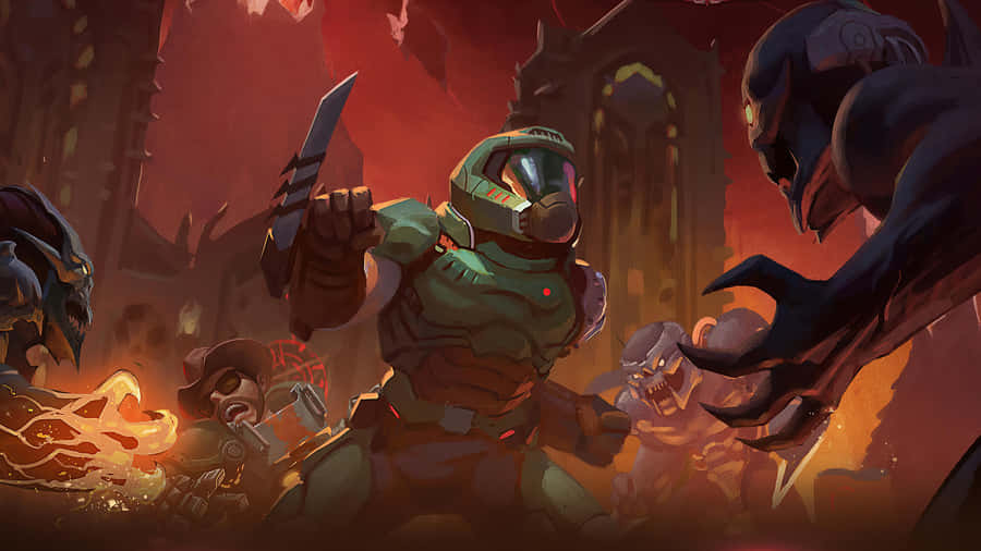 Blast Your Way Into Doom Eternal Wallpaper