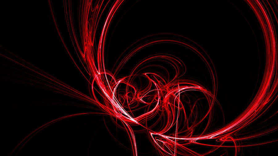 Blazing Red Line From Sunrise To Sunset Wallpaper