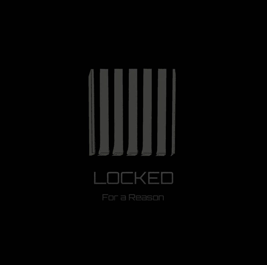 Blocks Design On It’s Locked For A Reason Wallpaper