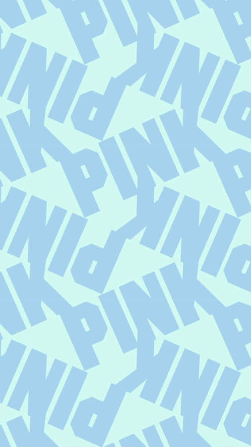 Blue Aesthetic Pink Nation Typography Art Wallpaper