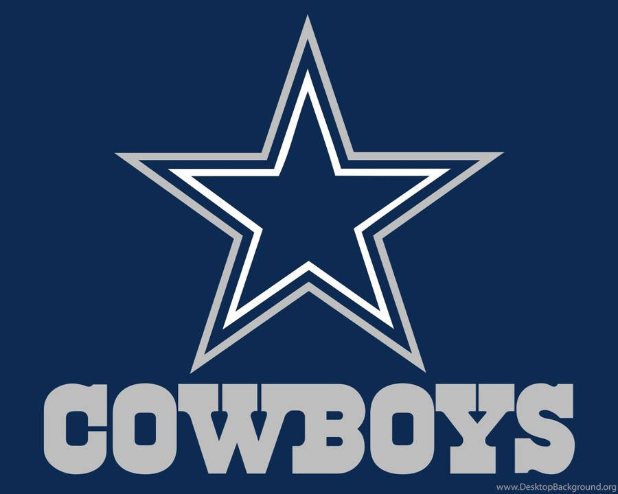 Blue Backdrop Dallas Cowboys Logo Wallpaper