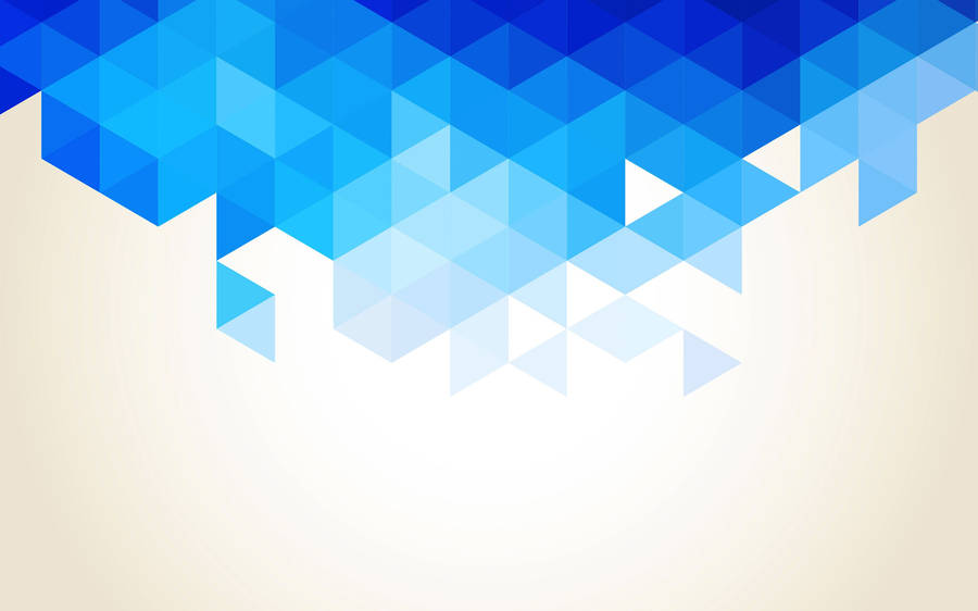 Blue Fade Geometric On White Wallpaper