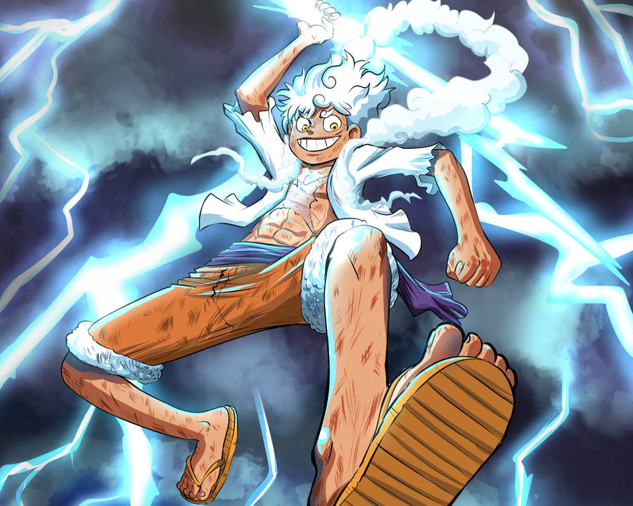 Blue Flash Nd Joy Boy Luffy Wallpaper