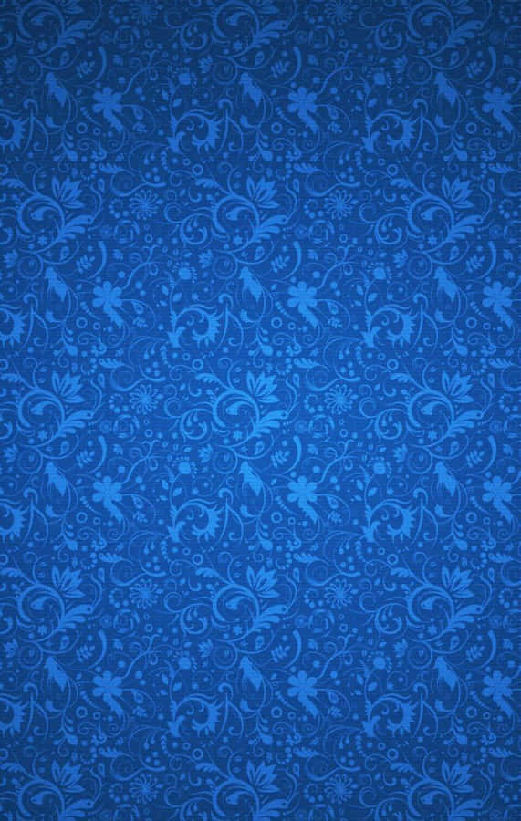Blue Girly Dark Flower Wallpaper