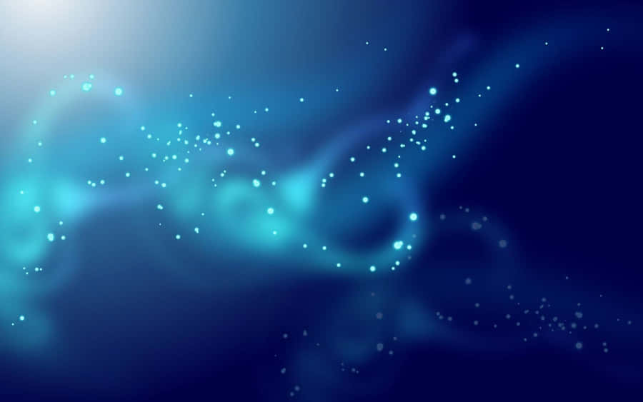 Blue Girly Sparkles Flying Wallpaper