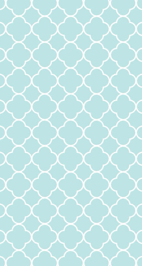 Blue Girly Wall Pattern Wallpaper