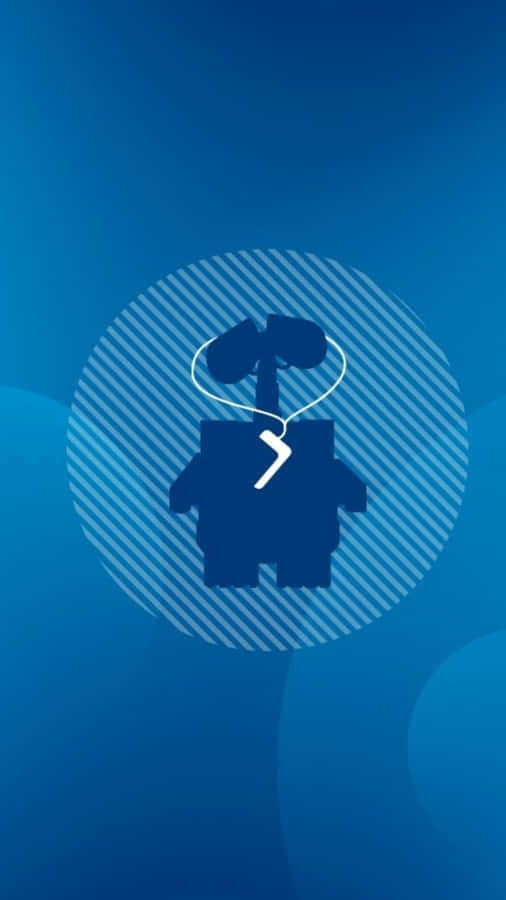 Blue Graphic Wall E Iphone Wallpaper