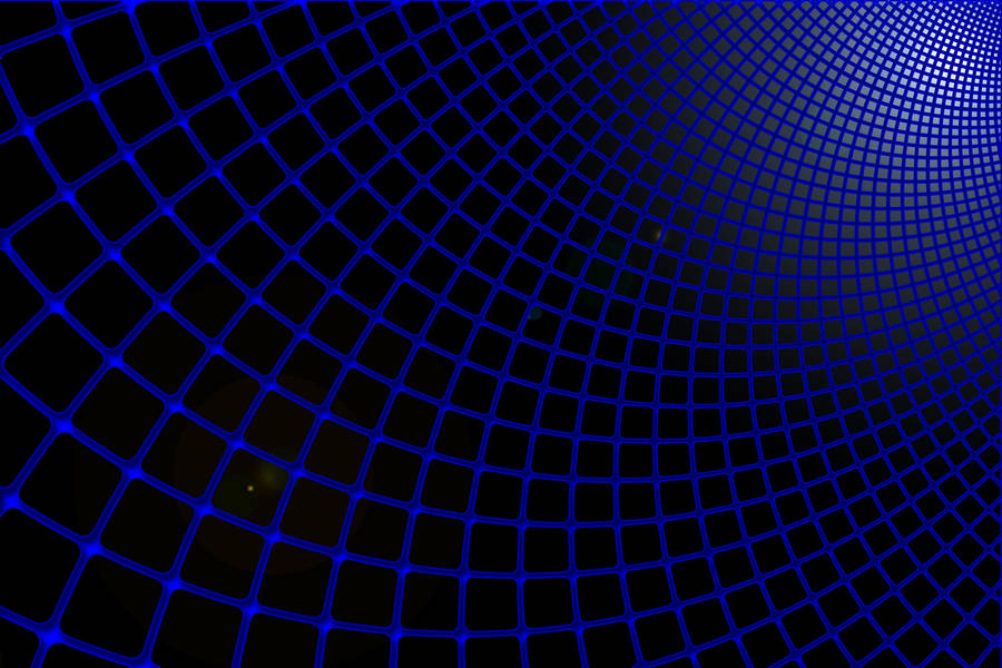 Blue Grid Futuristic Technology Wallpaper