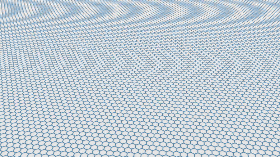 Blue Hexagon Mesh Wallpaper
