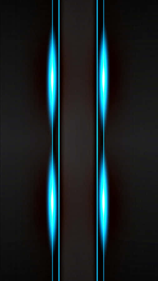 Blue Light Beams On A Black Background Wallpaper