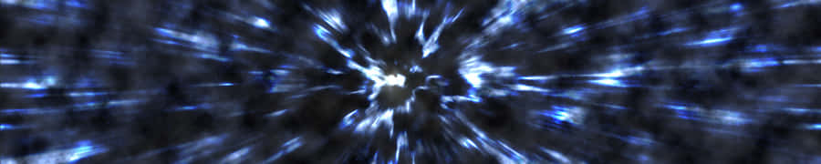 Blue Light Bursts In A Dark Background Wallpaper