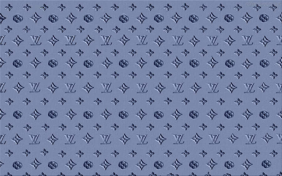 Blue Louis Vuitton Monogram Desktop Wallpaper