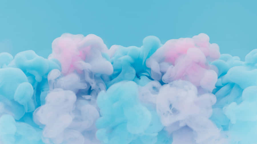 Blue Pink Cotton Candy Wallpaper