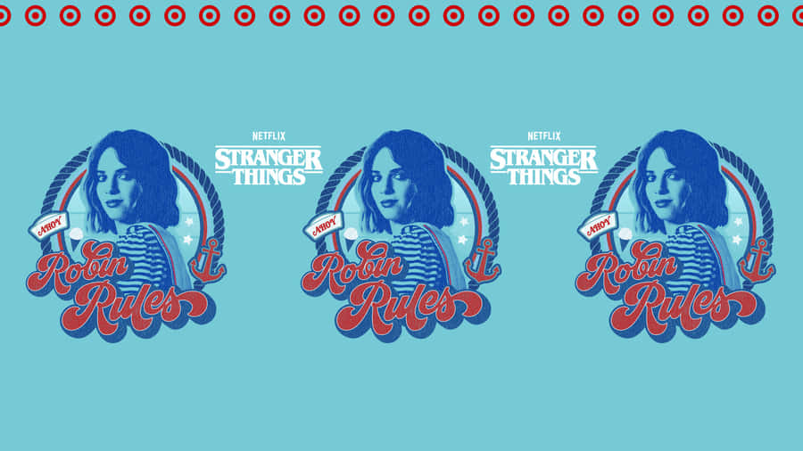 Blue Robin Stranger Things Wallpaper
