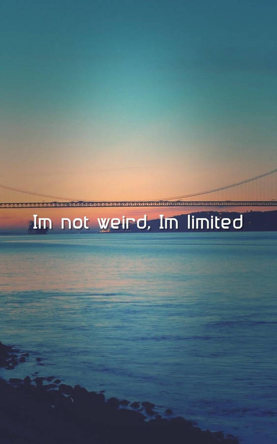 Blue Sea Savage Quote Wallpaper