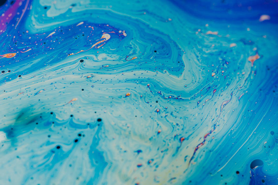 Blue Stains Art – A Masterpiece Of Abstract Art Wallpaper