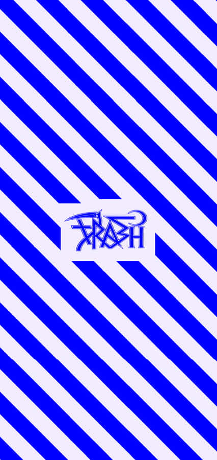 Blue Stripes With Trash Gang Wallpaper