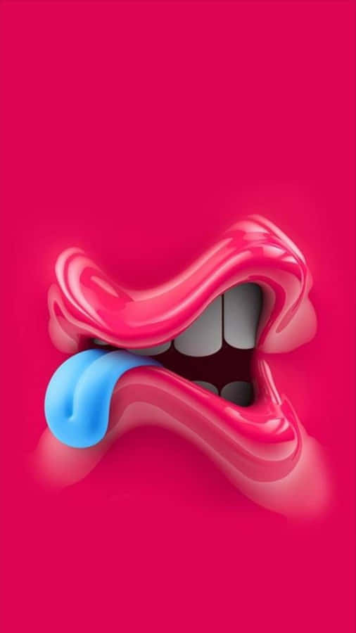 Blue Tongue Out Wallpaper