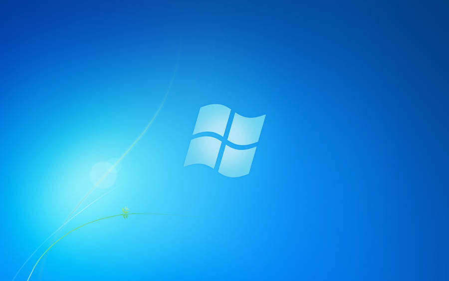 Blue Windows 7 Home Screen Wallpaper