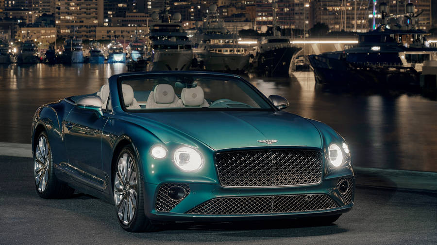 Bluish-green Bentley 4k Laptop Car Wallpaper