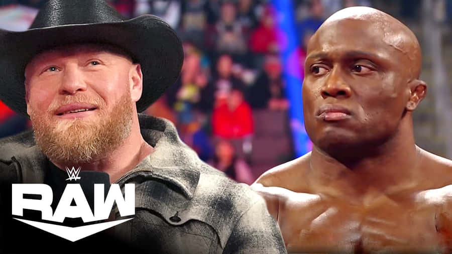Bobby Lashley And His Opponent Brock Lesnar Wallpaper