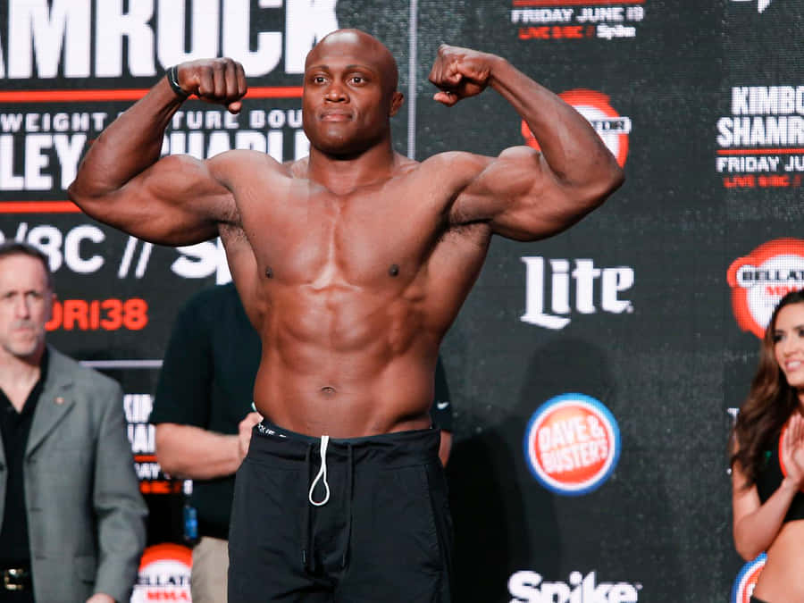 Bobby Lashley Flexing His Biceps Wallpaper