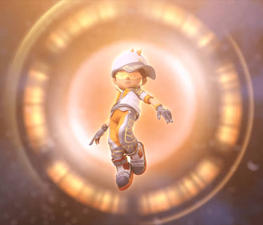 Boboiboy Solar Form Wallpaper