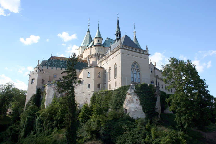 Bojnice Castle From Below Wallpaper