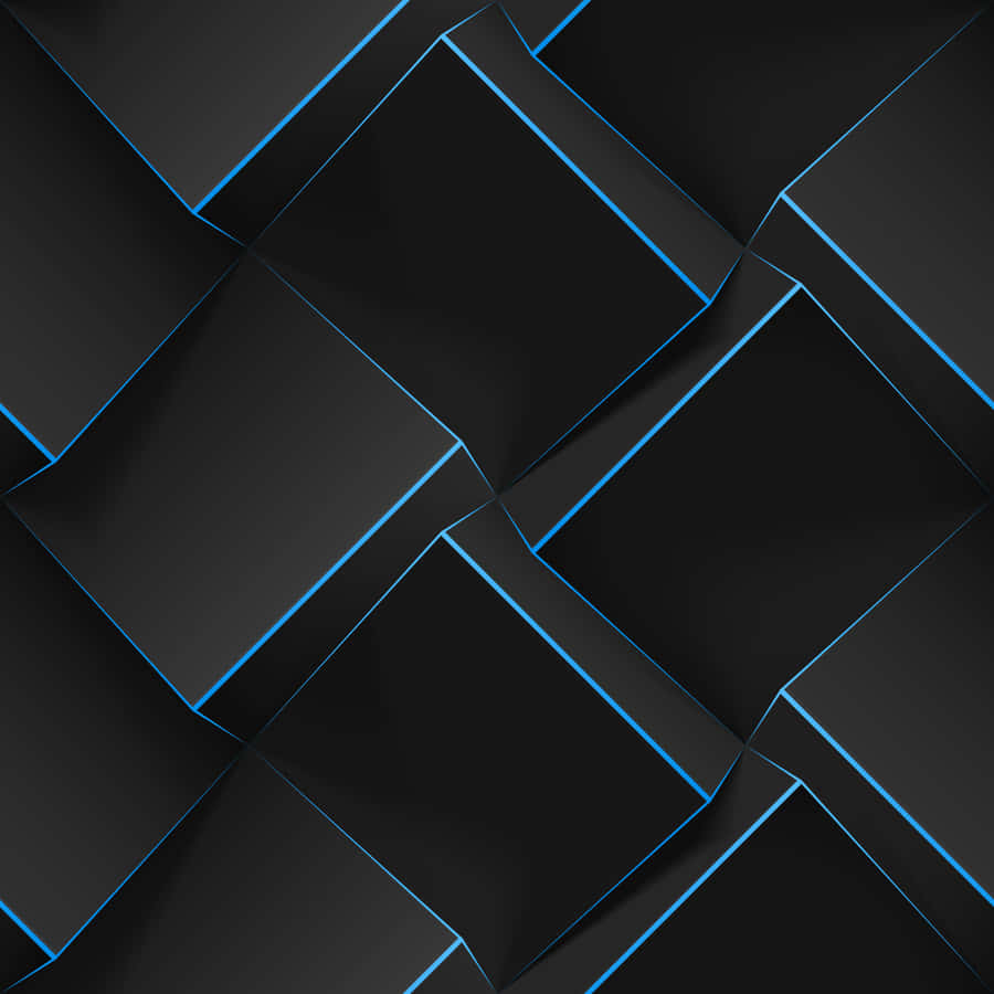 Bold And Geometric Blue Wallpaper Wallpaper