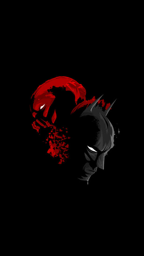 Bold Red And Black Anime Art Wallpaper