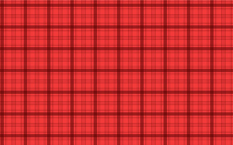 Bold Red And Black Plaid Pattern Wallpaper