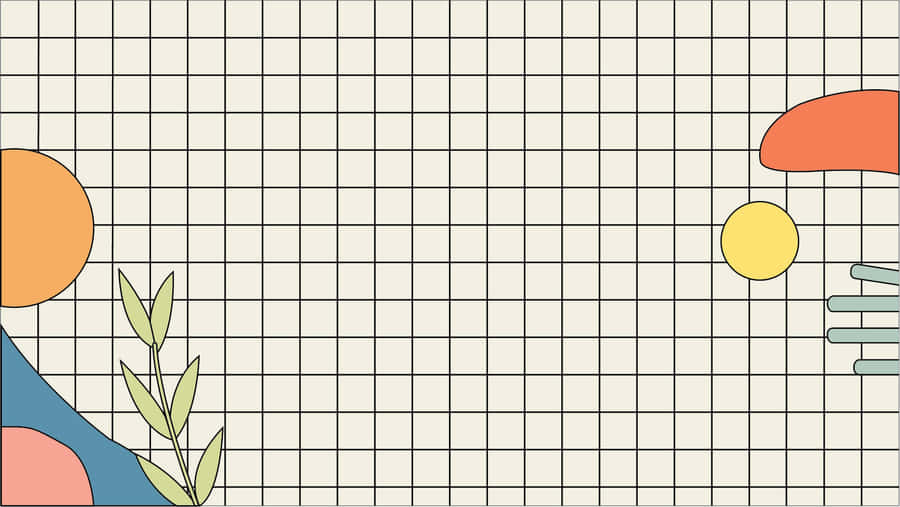 Boldly Modern And Minimalistic White Grid Background Wallpaper