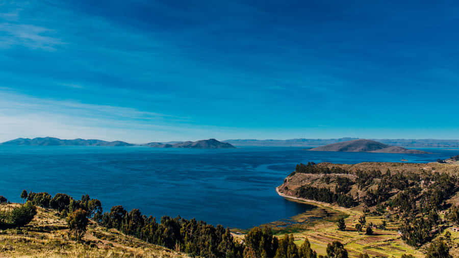 Bolivian Shores Of Lake Titicaca Wallpaper