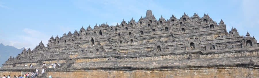 Borobudur Temple From A Distance Wallpaper