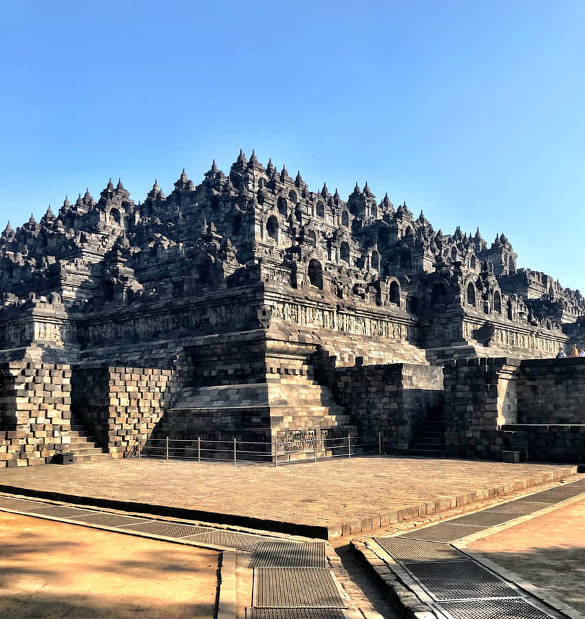 Borobudur Temple Square Terraces Wallpaper