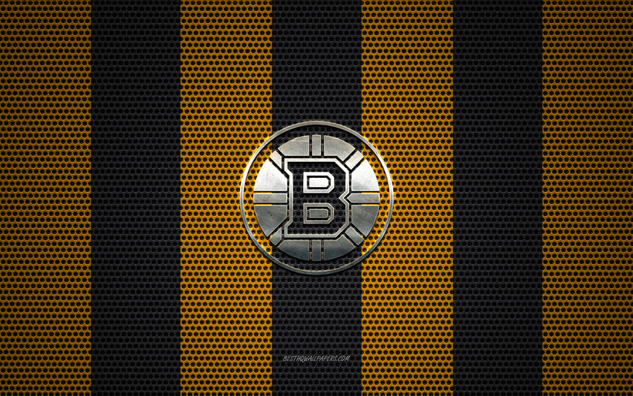 Boston Bruins Logo Yellow And Black Wallpaper