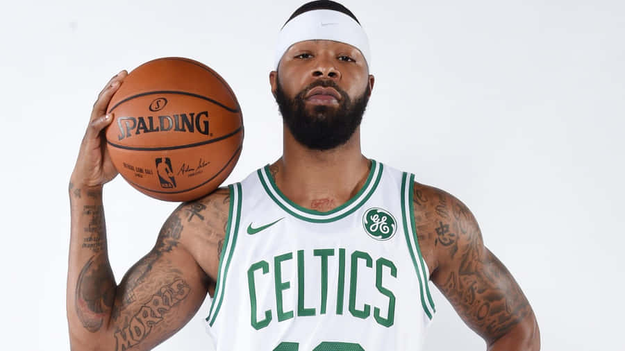 Boston Celtics Marcus Morris 2017 Nba Media Day Wallpaper