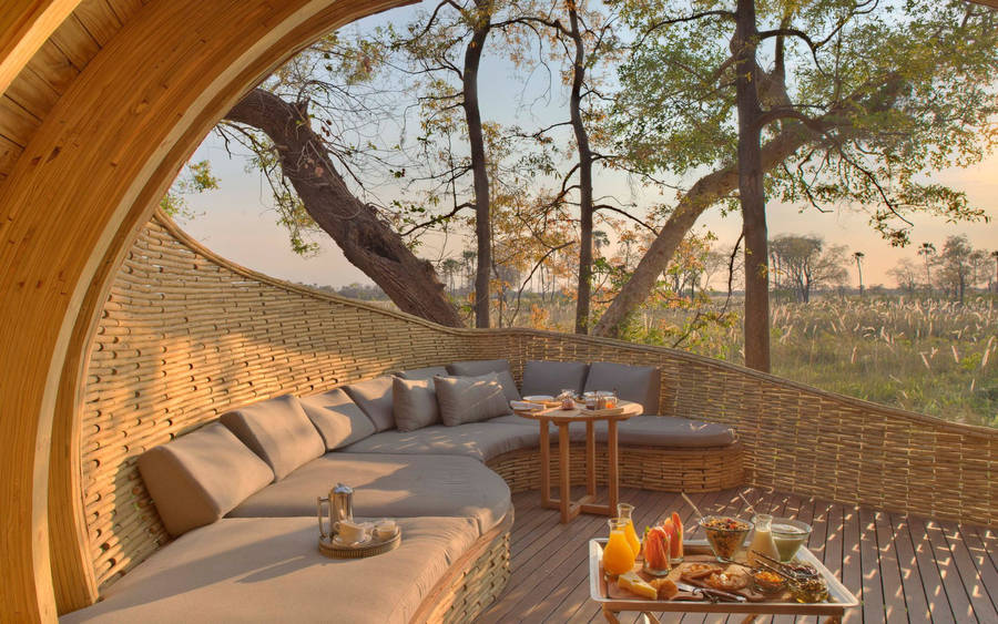 Botswana Luxury Cabana Wallpaper