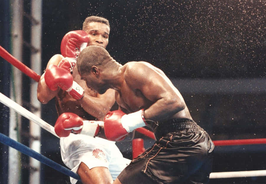 Boxing Match Intense Punch Wallpaper