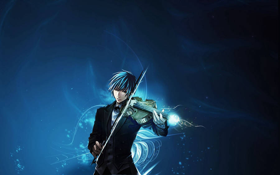 Boy Playing Violin Wallpaper