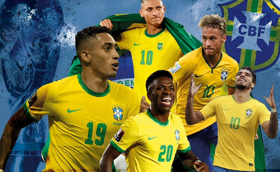 Brazil National Football Team Winger Players Wallpaper