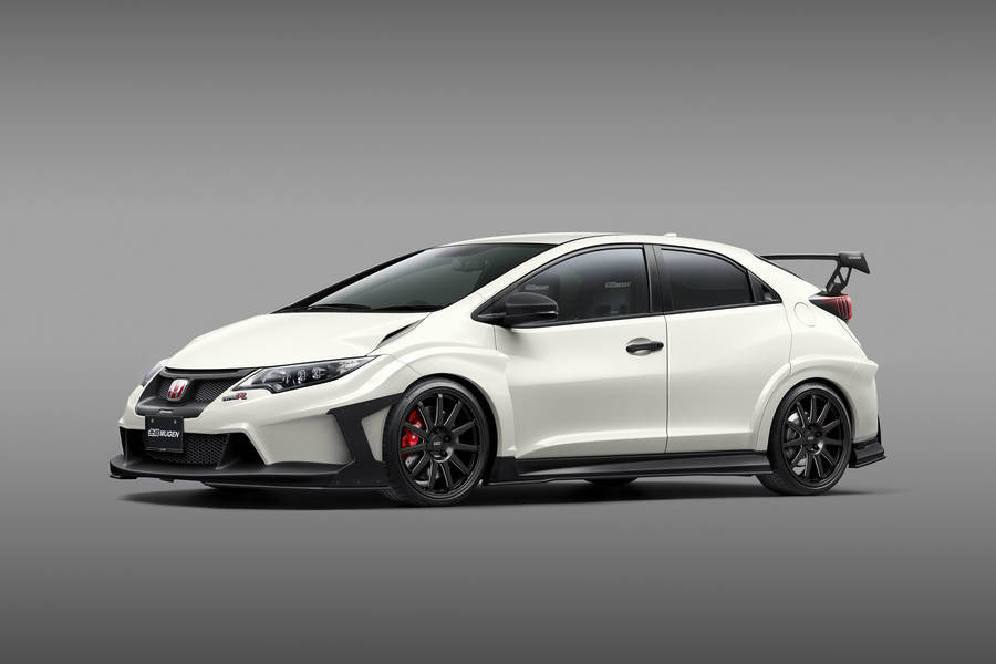 Breathtaking White Honda Civic Type R In 4k Resolution Wallpaper