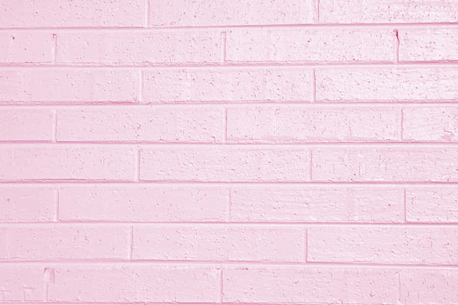 Brick Pattern Pastel Pink Aesthetic Computer Wallpaper