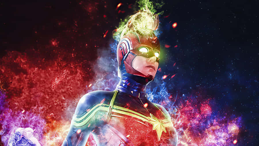 Brie Larson As Captain Marvel Wallpaper