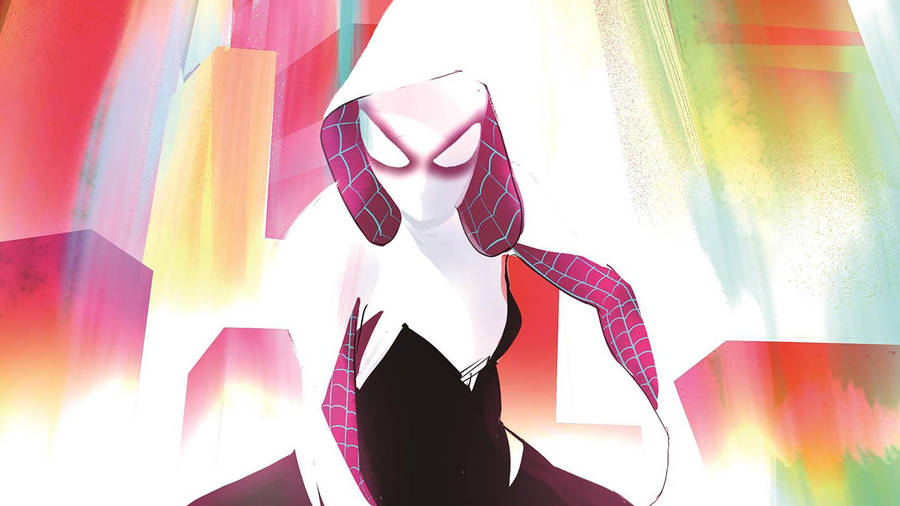 Bright Abstract Art Spider Gwen Wallpaper
