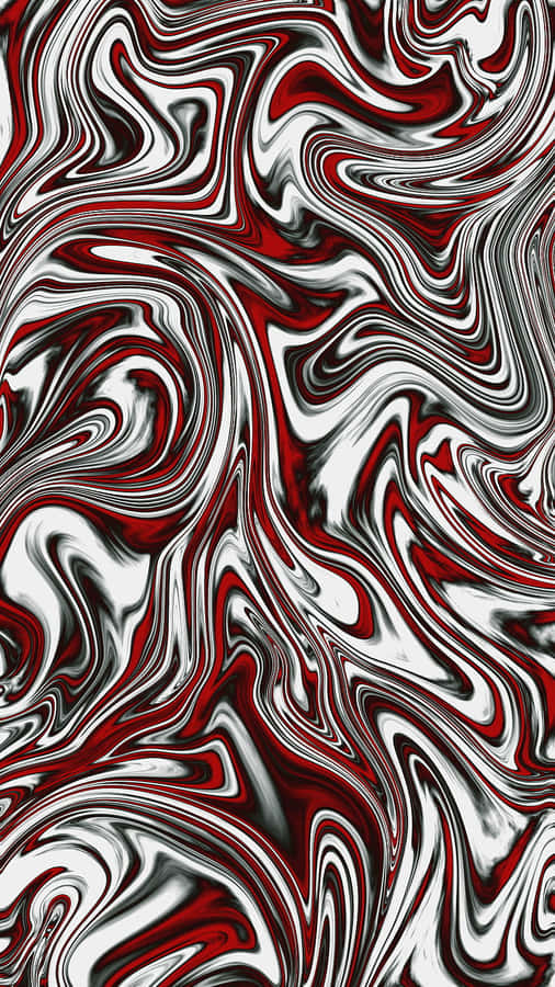 Bright Abstract Red, White And Black Colors Wallpaper
